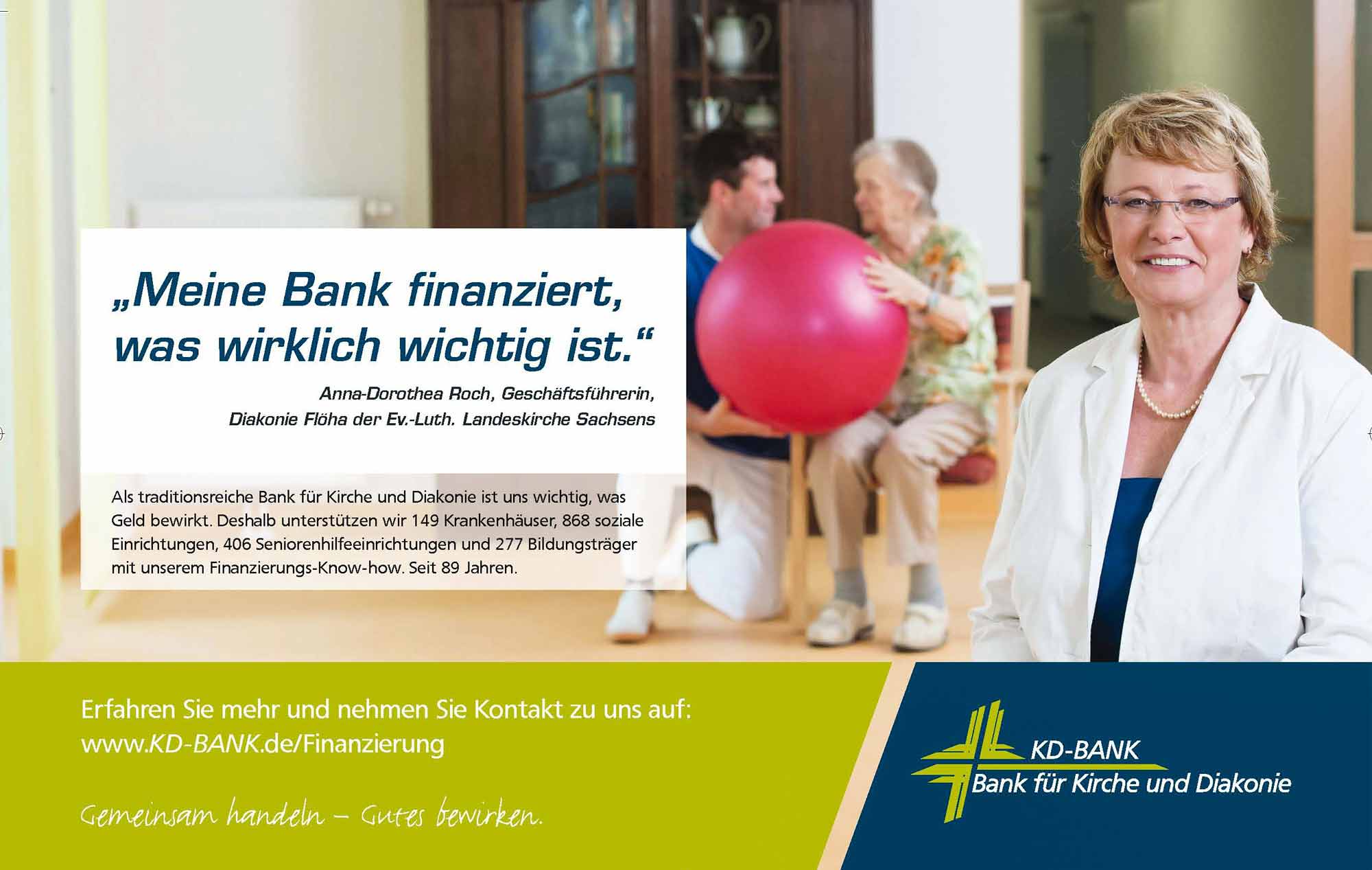 Anzeigenshooting Bank fuer KD Bank, Bank fuer Kirche und Diakonie
