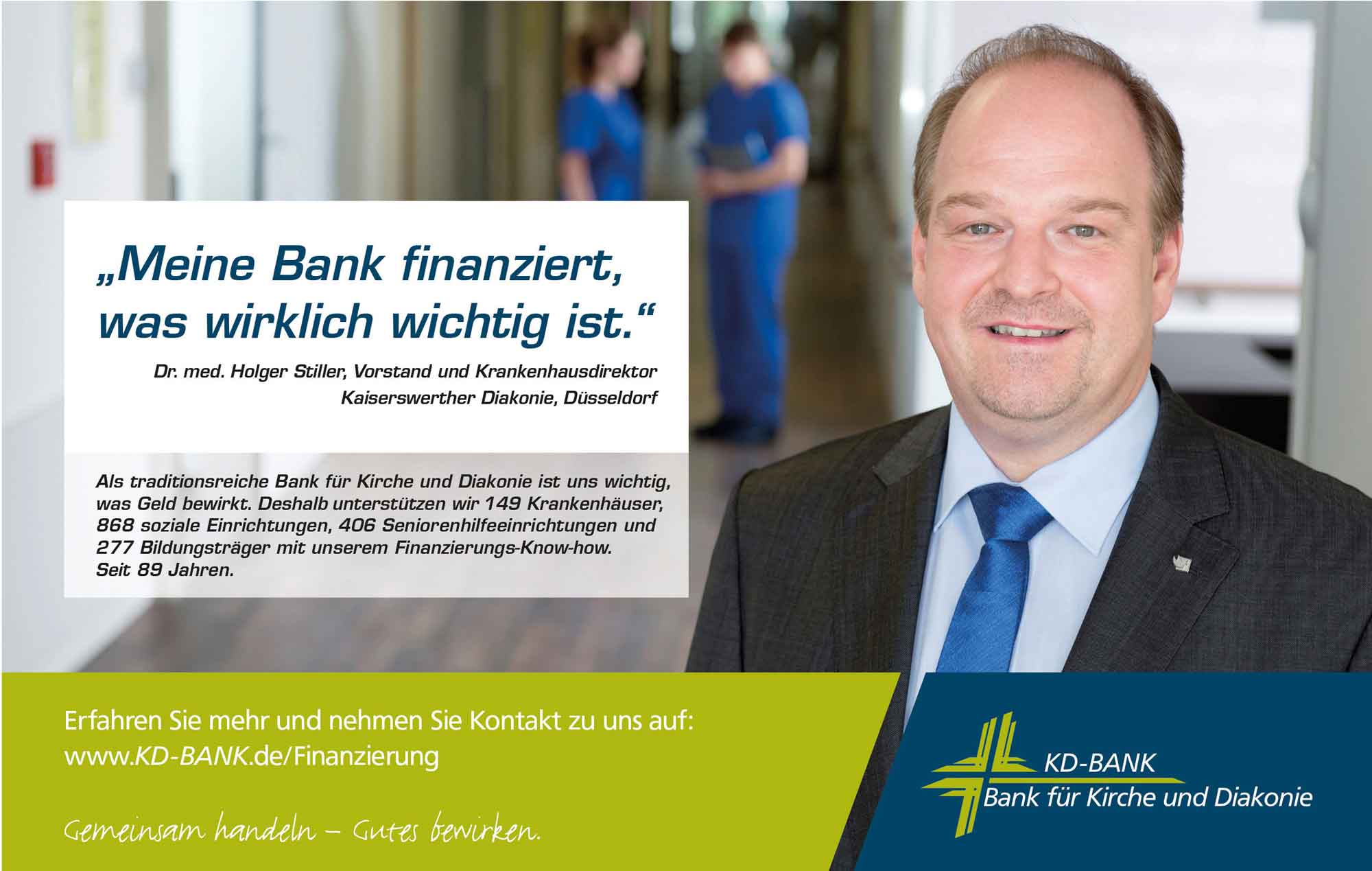 Anzeigenshooting Bank fuer KD Bank, Bank fuer Kirche und Diakonie